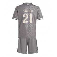 Real Madrid Brahim Diaz #21 Tredjeställ Barn 2024-25 Korta ärmar (+ Korta byxor)